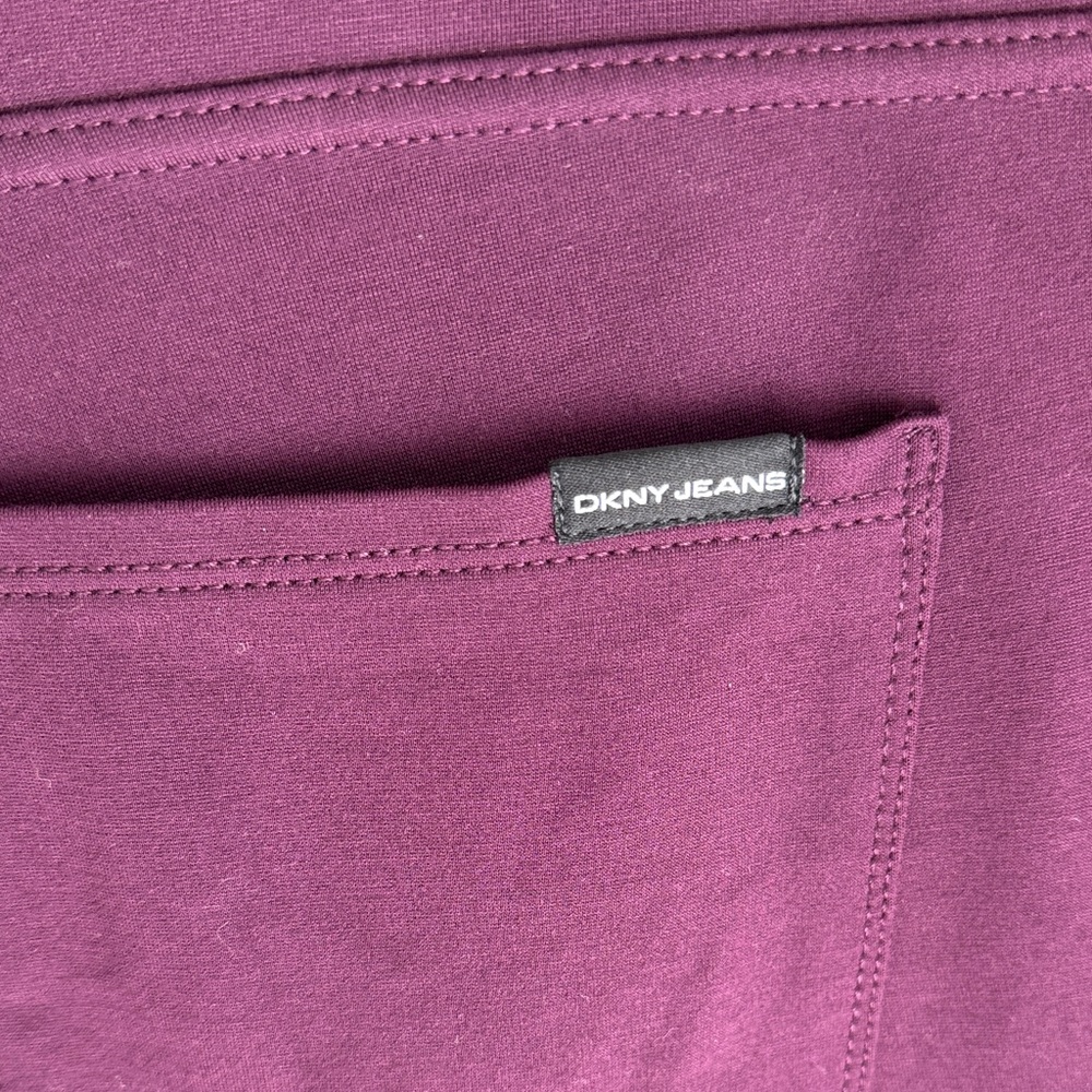 DKNY Deep Purple Ankle Pants Size M - Picture 5 of 13